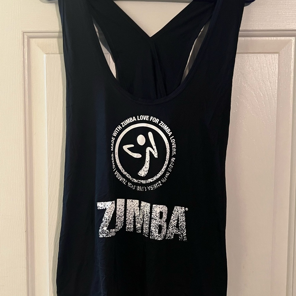 ZUMBA criss cross back black size lovely